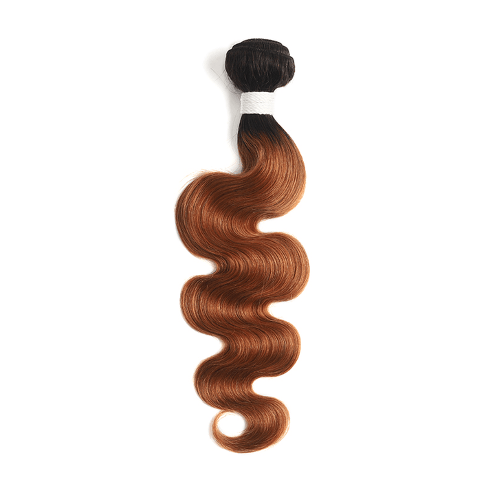 Ombre 1B/30 Body Wave 3 Bundles With Closure 4x4 pre Colored 100% Virgin Human Hair - Lemoda Hair