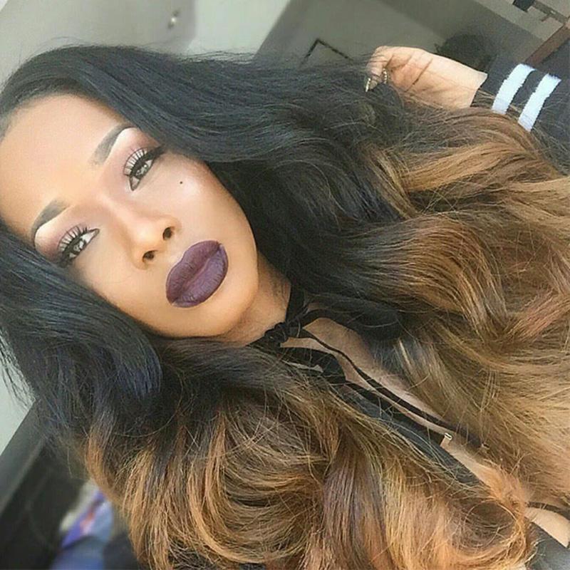 Ombre 1b/4/27 3 Tones Body Wave 3 Bundles with 4X4 lace Closure 100% Real Human Hair - Lemoda Hair
