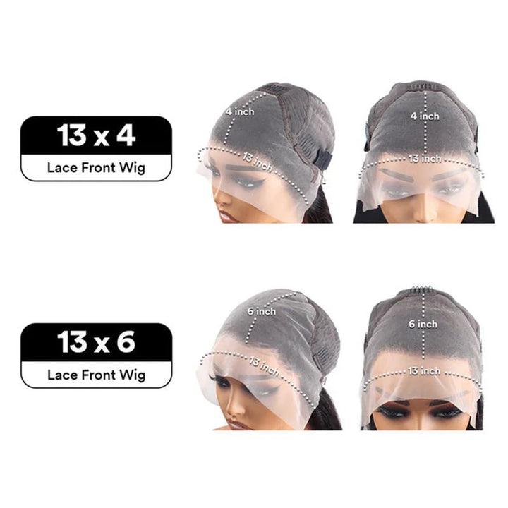 P1B/27 Highlight Color Body Wave 13x4 Lace Frontal Wigs Straight Human Hair Wigs - Lemoda Hair