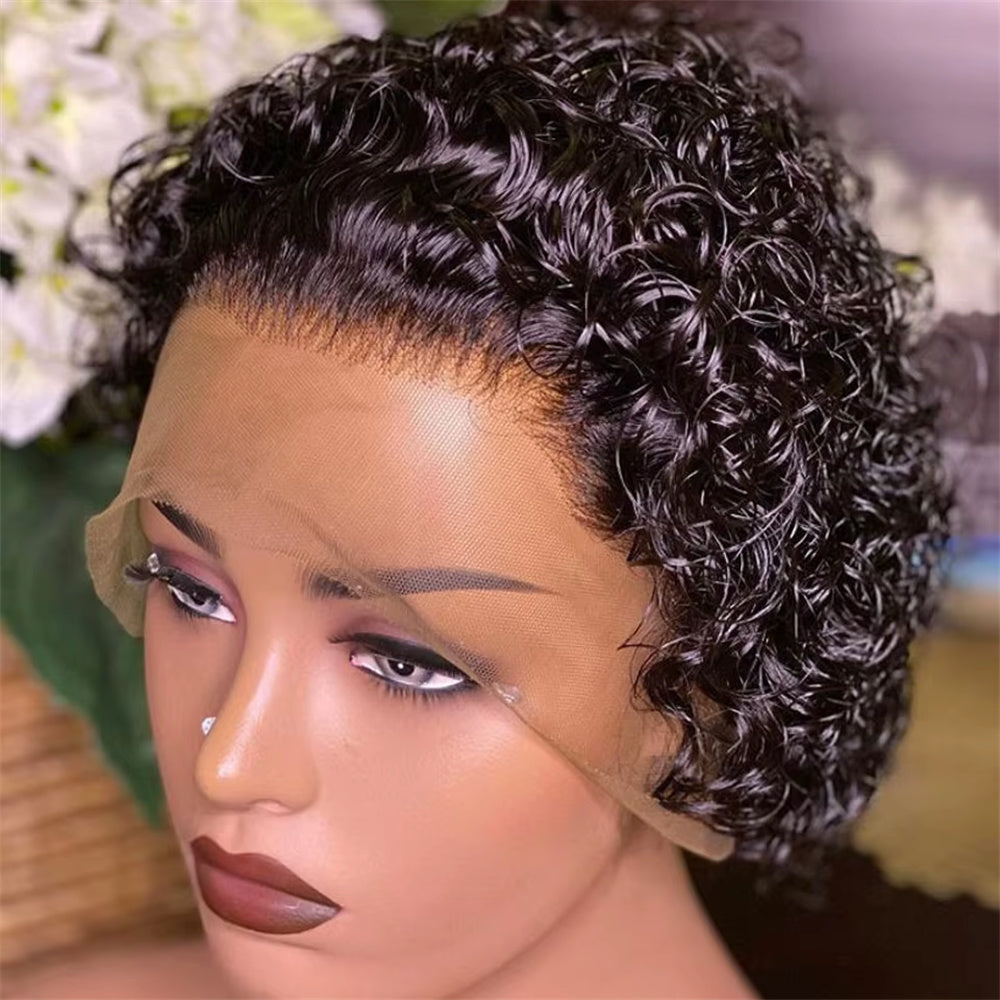 Lemoda Pixie Cut Wig 360 Full Lace Human Hair Wig for Women