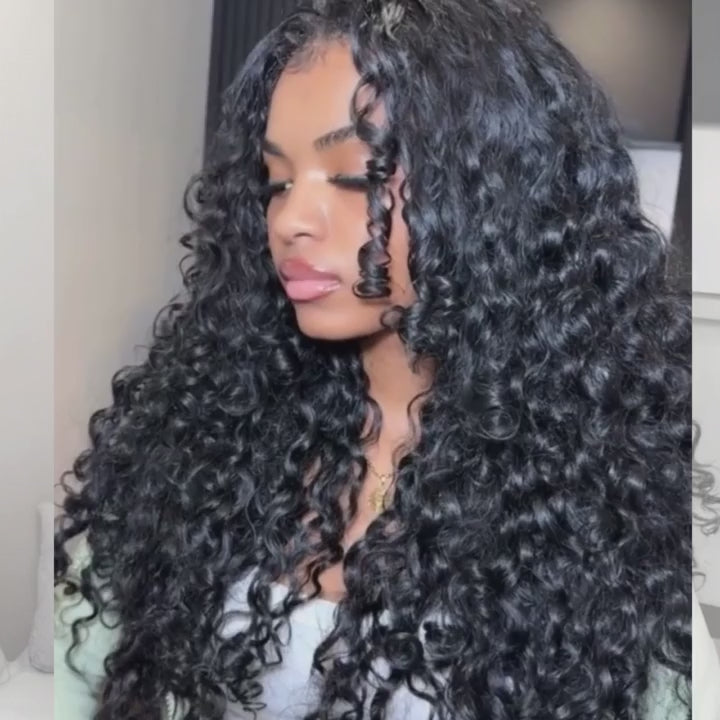 Lemoda Spanish Crimped Loose Curls 13x6 HD Lace Front Wigs 5x5 Glueless Human Hair Wigs