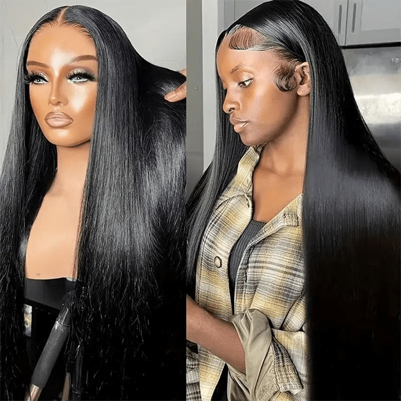 Straight Human Hair Wigs 13x4 Transparent Lace Front Wig For Women - Lemoda Hair