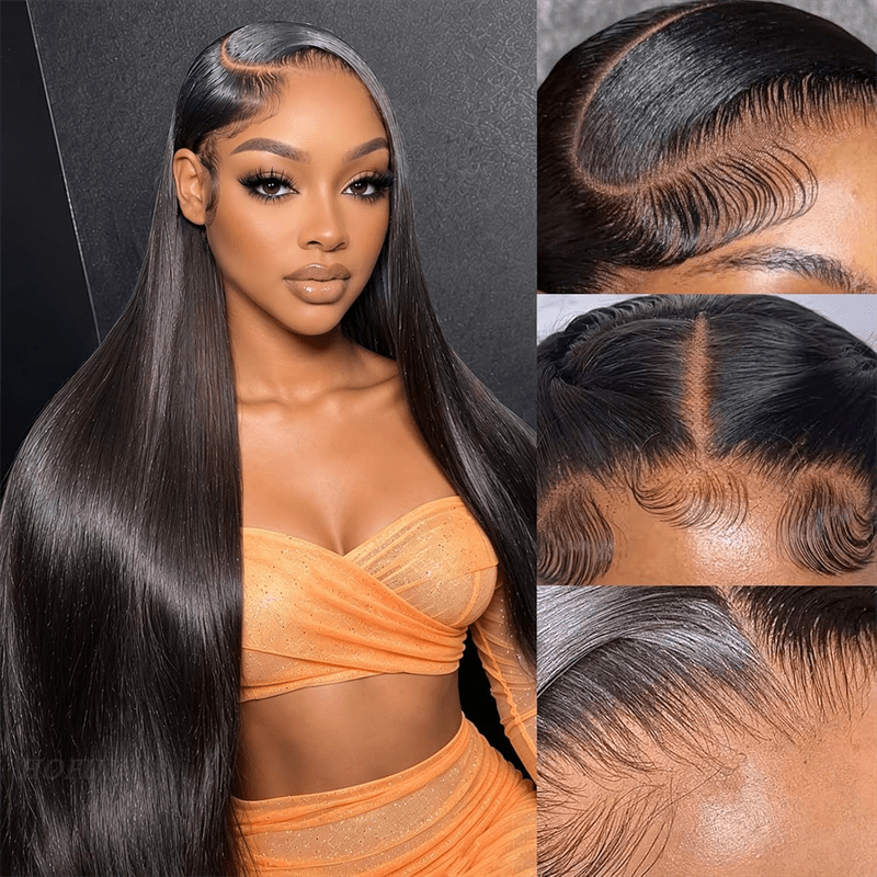 Straight Human Hair Wigs 13x4 Transparent Lace Front Wig For Women - Lemoda Hair