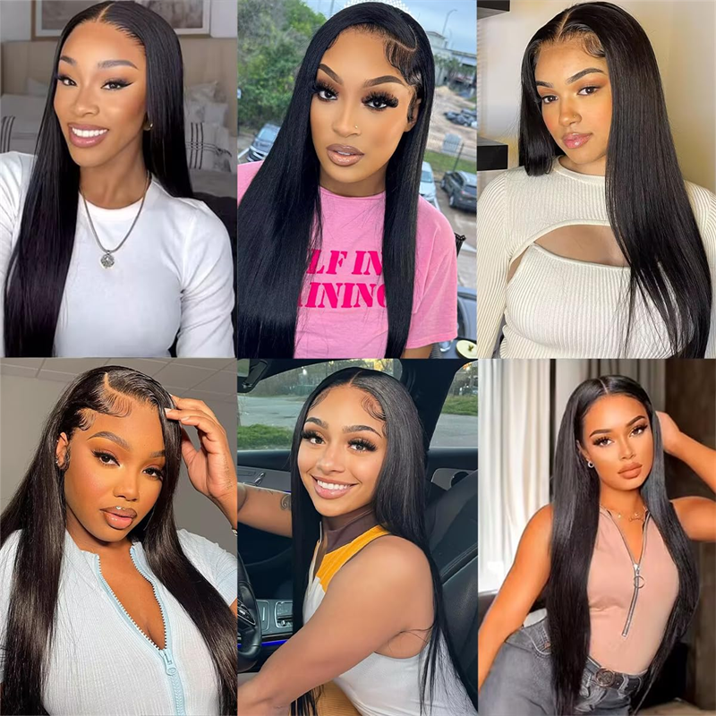 Straight Human Hair Wigs 13x4 Transparent Lace Front Wig For Women - Lemoda Hair