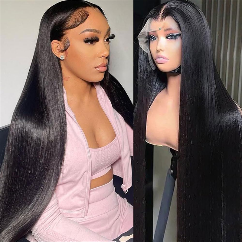 Lemoda 13x4 Lace Front Wigs Brazilian Straight Human Hair For Black Women 180%