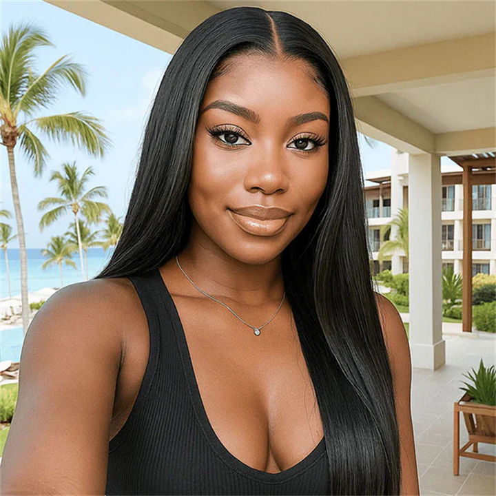 Silky Straight 13x4 13x6 Front Lace Wig Human Hair Natural Hairline