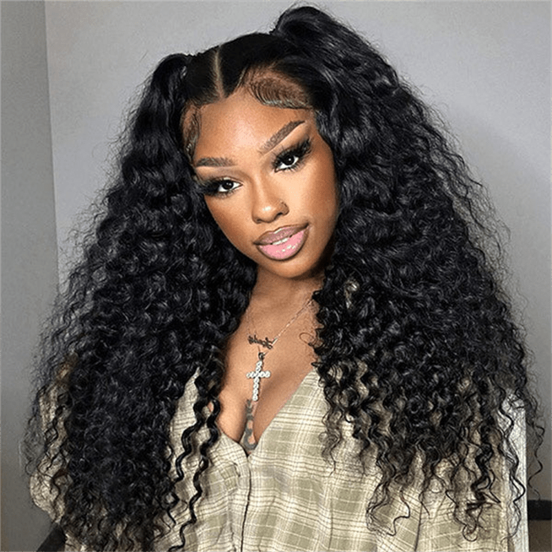Water Wave 13x4 Lace Front Wigs Wet And Wavy Human Hair Wig Natural Hairline - Lemoda Hair