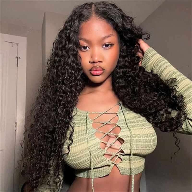 Affordable 13x4 13x6 Transparent Lace Wig Water Wave Front Wigs