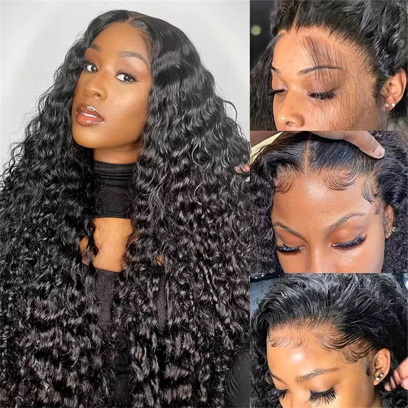 Affordable 13x4 13x6 Transparent Lace Wig Water Wave Front Wigs