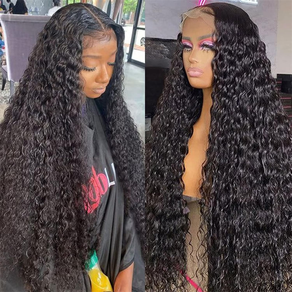 Lemoda 13x6 Real HD Invisible Lace Frontal Wigs Water Wave Human Hair Wigs 250%
