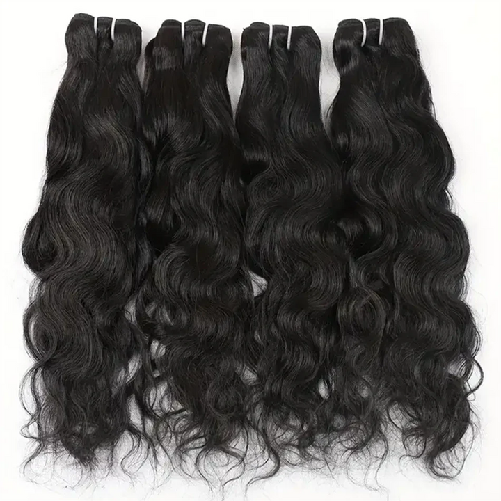 Lemoda Natural Wave Hair Bundles Unprocessed Virgin Human Hair Extensions