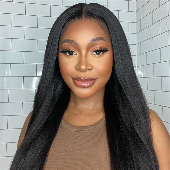 Lemoda Yaki Straight 13x6 Lace Frontal Wigs HD Full Lace Human Hair Wig
