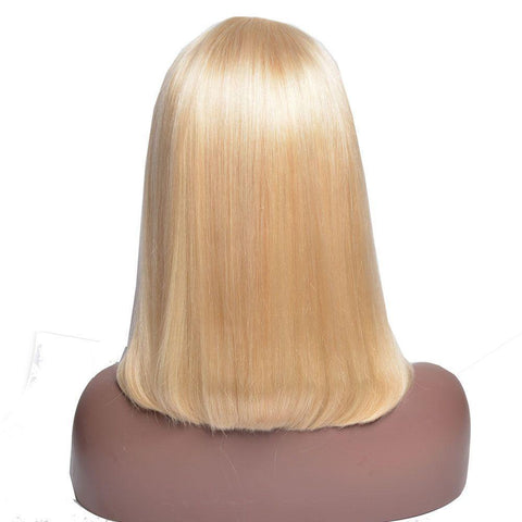 613 Blonde Straight Short Bob Wigs 13x4 Lace Front Wigs Human Hair for Black Women