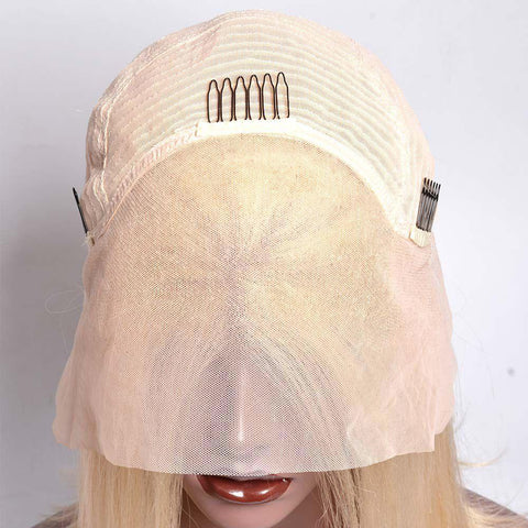 Peruvian Straight 613 Blonde Bob Wig 13x4 Lace Front Wig Human Hair
