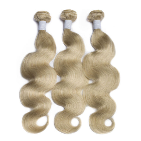 613 Blonde Bundles Brazilian Body Wave Remy Human Hair 3 Bundles