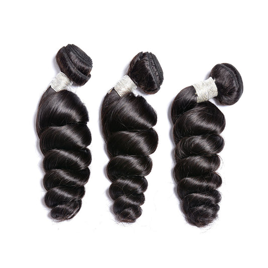Lemoda Hair Indian 3 Bundles Loose Wave Hair Weave