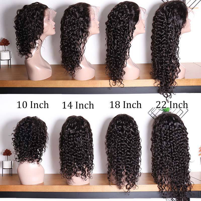the model shows different inches with 130% hair density