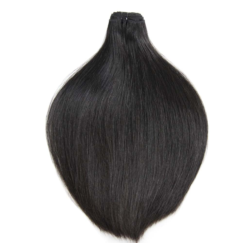 Super Double Drawn Human Hair Bundles Brazilian Straight Virgin Hair Natural Color Hair - Lemoda Hair