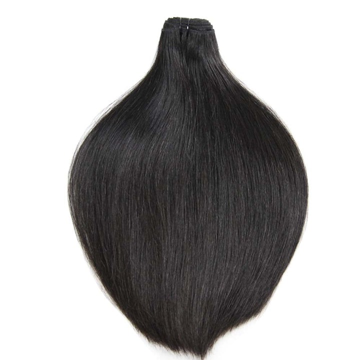 Super Double Drawn Human Hair Bundles Brazilian Straight Virgin Hair Natural Color Hair - Lemoda Hair