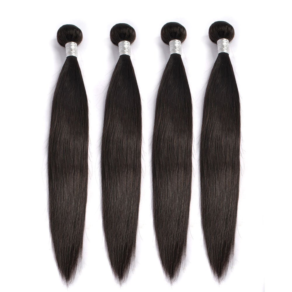 Unprocessed Human Virgin Hair Indian Straight Hair Extension 4 Bundles - Lemoda Hair