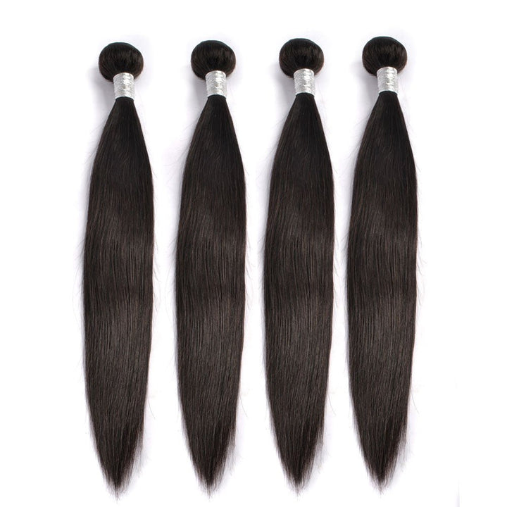 Unprocessed Human Virgin Hair Indian Straight Hair Extension 4 Bundles - Lemoda Hair