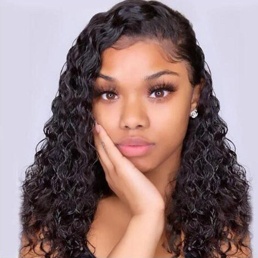 Indian Virgin Hair Water Wave 3 Bundles Natural Black